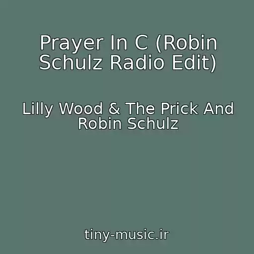 کاور آهنگ Prayer In C (Robin Schulz Radio Edit) از Lilly Wood & The Prick And Robin Schulz