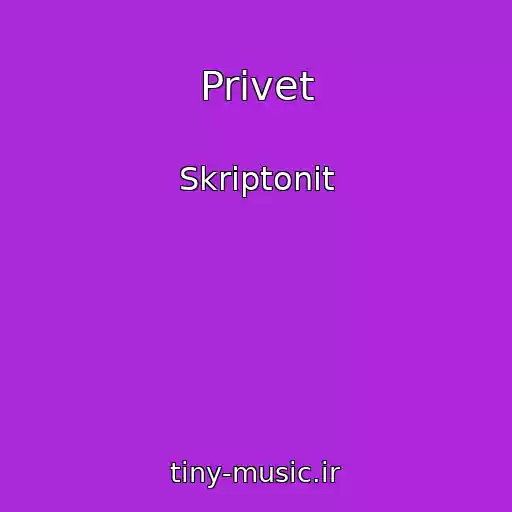 کاور آهنگ Privet از Skriptonit