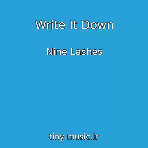 کاور آهنگ Write It Down از Nine Lashes