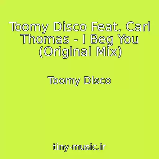 کاور آهنگ Toomy Disco Feat. Carl Thomas - I Beg You (Original Mix) از Toomy Disco