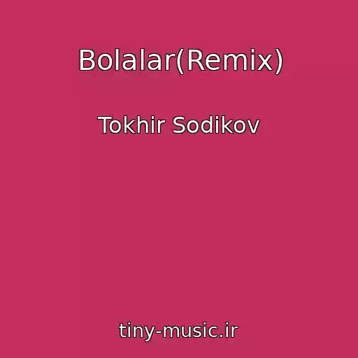 کاور آهنگ Bolalar(Remix) از Tokhir Sodikov