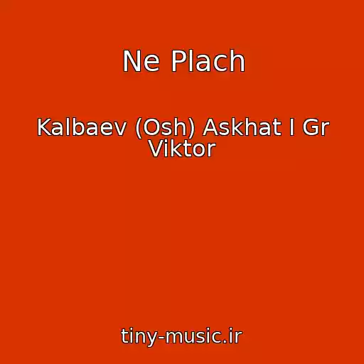 کاور آهنگ Ne Plach از Kalbaev (Osh) Askhat I Gr Viktor