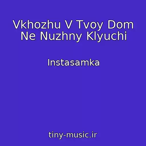 کاور آهنگ Vkhozhu V Tvoy Dom Ne Nuzhny Klyuchi از Instasamka