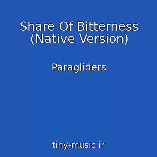 کاور آهنگ Share Of Bitterness (Native Version) از Paragliders