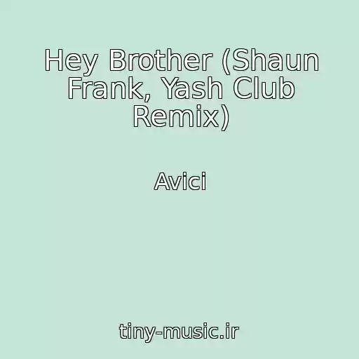 کاور آهنگ Hey Brother (Shaun Frank, Yash Club Remix) از Avici