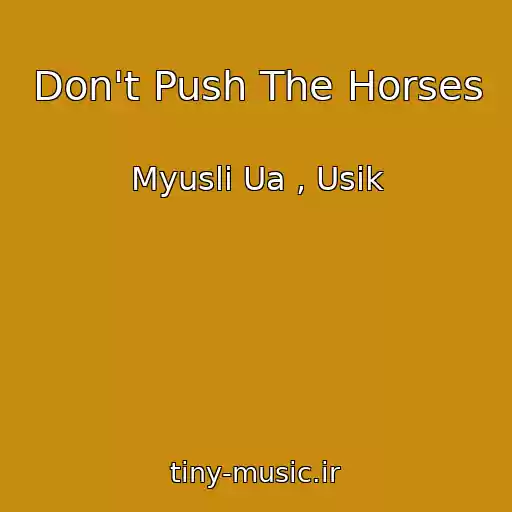 کاور آهنگ Don't Push The Horses از Myuslі Ua , Usik