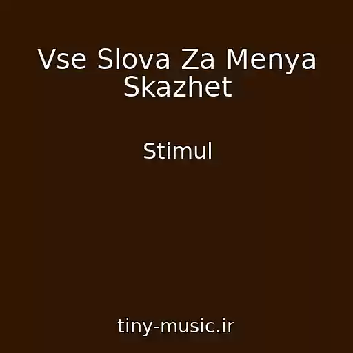 کاور آهنگ Vse Slova Za Menya Skazhet از Stimul