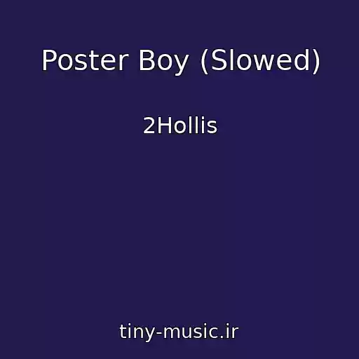 کاور آهنگ Poster Boy (Slowed) از 2Hollis