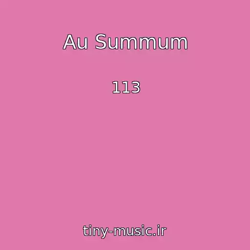کاور آهنگ Au Summum از 113