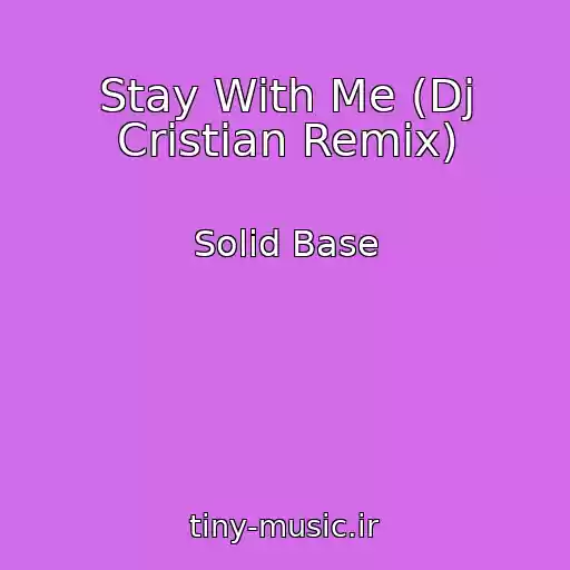 کاور آهنگ Stay With Me (Dj Cristian Remix) از Solid Base