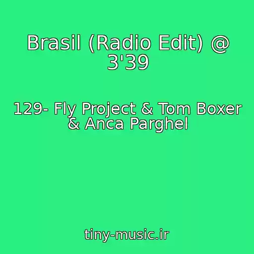 کاور آهنگ Brasil (Radio Edit) @ 3'39 از 129- Fly Project & Tom Boxer & Anca Parghel