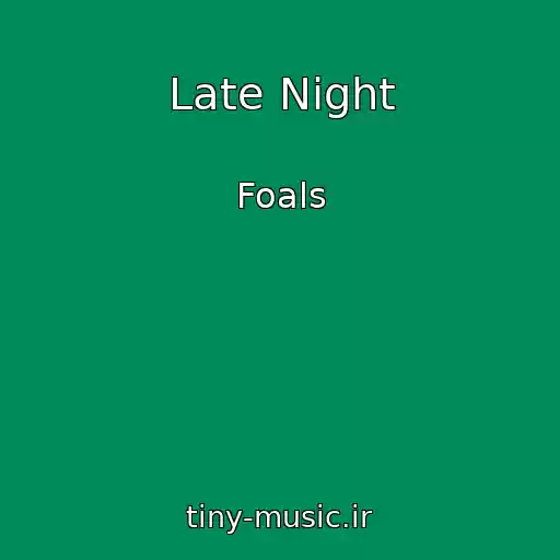 کاور آهنگ Late Night از Foals