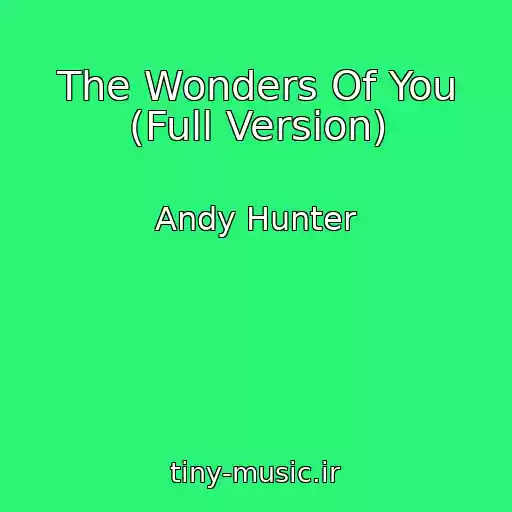 کاور آهنگ The Wonders Of You (Full Version) از Andy Hunter