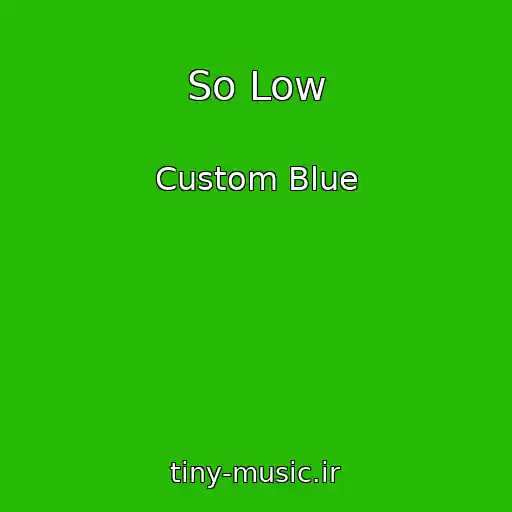 کاور آهنگ So Low از Custom Blue