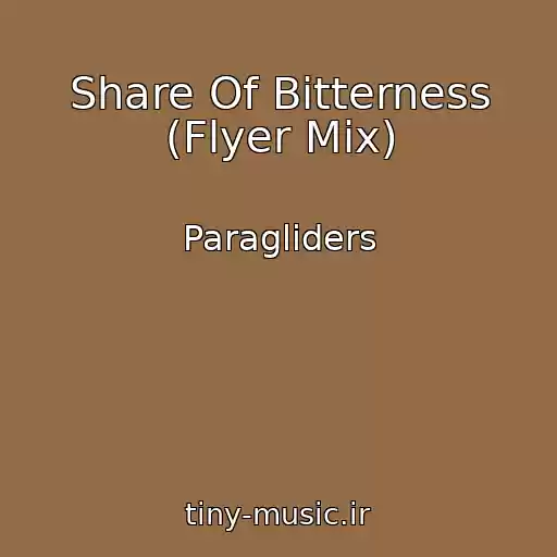 کاور آهنگ Share Of Bitterness (Flyer Mix) از Paragliders