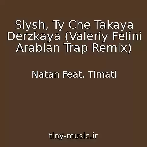 کاور آهنگ Slysh, Ty Che Takaya Derzkaya (Valeriy Felini Arabian Trap Remix) از Natan Feat. Timati