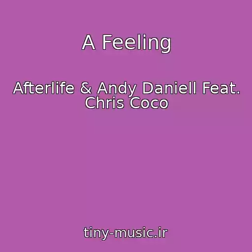 کاور آهنگ A Feeling از Afterlife & Andy Daniell Feat. Chris Coco