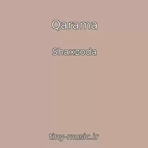 کاور آهنگ Qarama از Shaxzoda