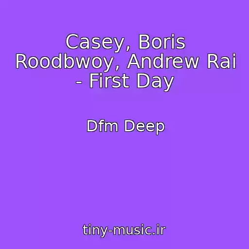 کاور آهنگ Casey, Boris Roodbwoy, Andrew Rai - First Day از Dfm Deep