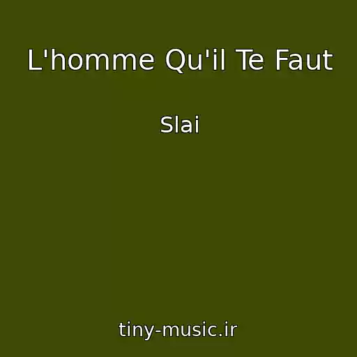 کاور آهنگ L'homme Qu'il Te Faut از Slai