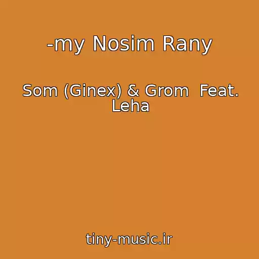 کاور آهنگ ­my Nosim Rany از Som (Ginex) & Grom  Feat. Leha