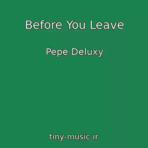 کاور آهنگ Before You Leave از Pepe Deluxy
