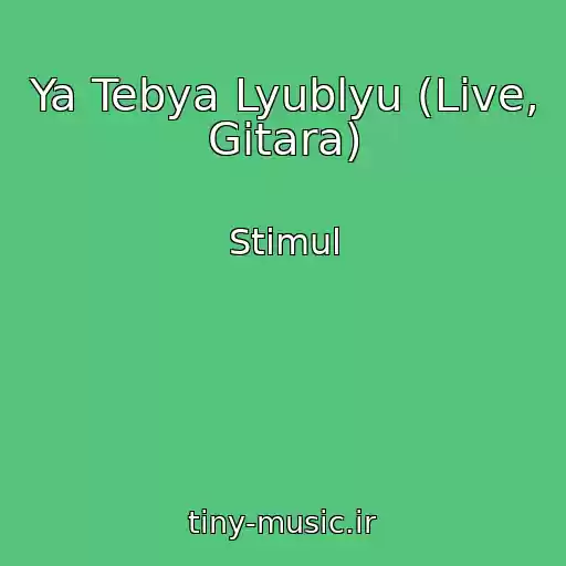 کاور آهنگ Ya Tebya Lyublyu (Live, Gitara) از Stimul