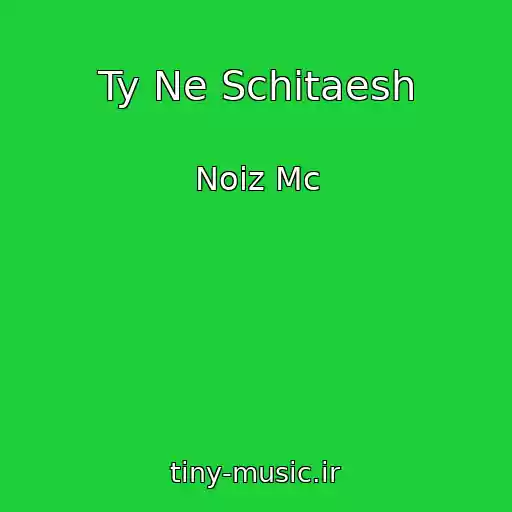 کاور آهنگ Ty Ne Schitaesh از Noiz Mc