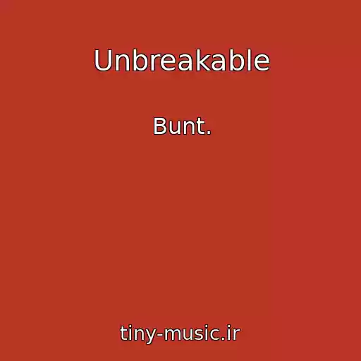 کاور آهنگ Unbreakable از Bunt.