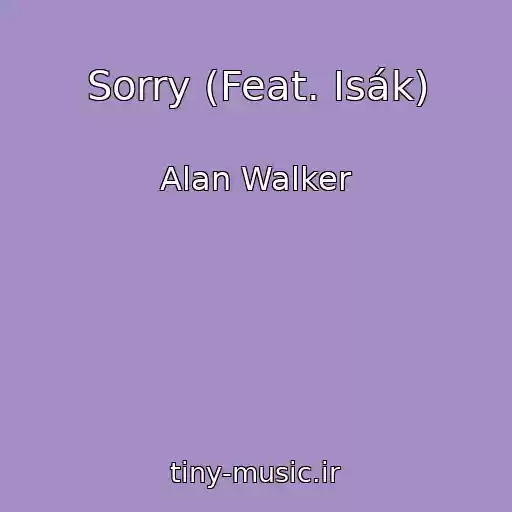 کاور آهنگ Sorry (Feat. Isák) از Alan Walker