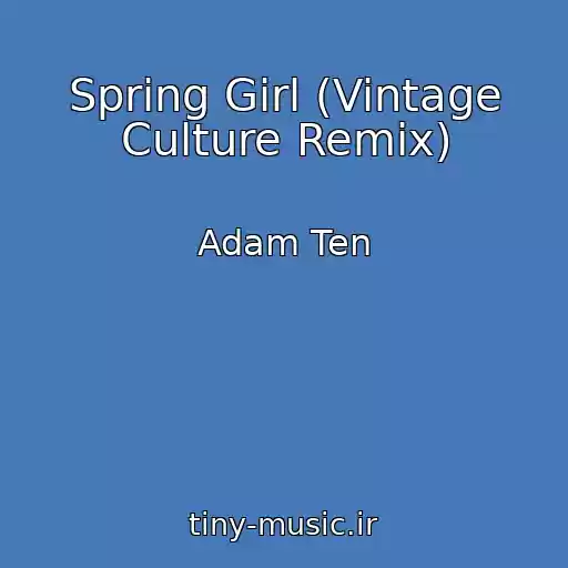 کاور آهنگ Spring Girl (Vintage Culture Remix) از Adam Ten
