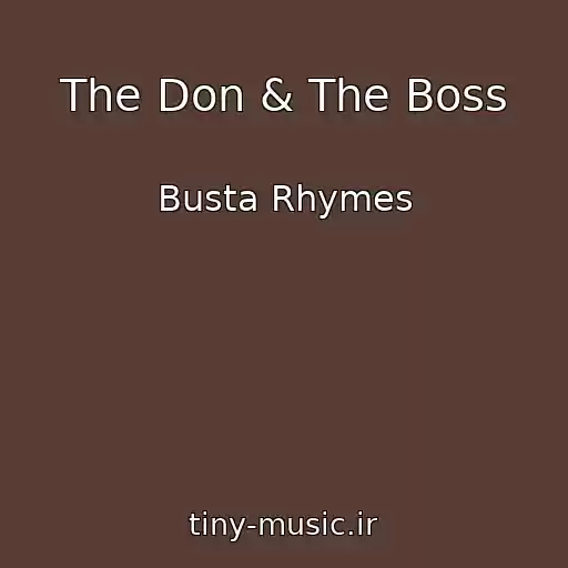 کاور آهنگ The Don & The Boss از Busta Rhymes