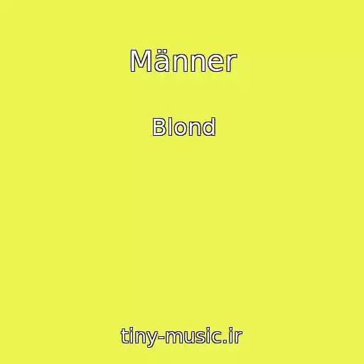 کاور آهنگ Männer از Blond