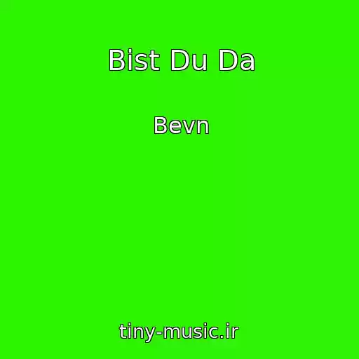 کاور آهنگ Bist Du Da از Bevn