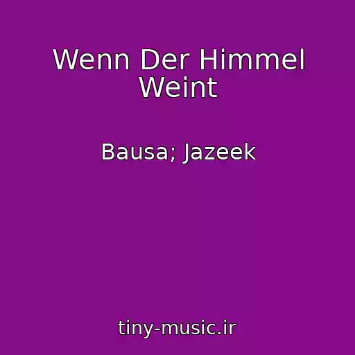 کاور آهنگ Wenn Der Himmel Weint از Bausa; Jazeek