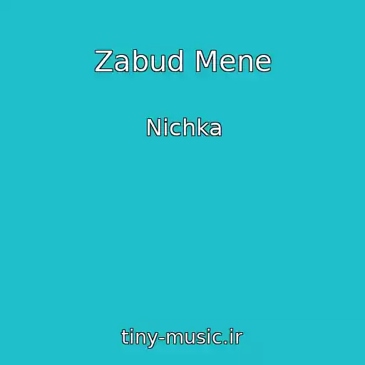 کاور آهنگ Zabud Mene از Nichka