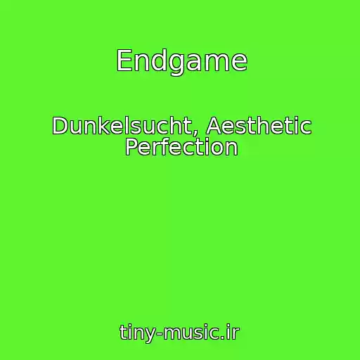 کاور آهنگ Endgame از Dunkelsucht, Aesthetic Perfection