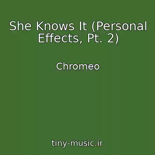 کاور آهنگ She Knows It (Personal Effects, Pt. 2) از Chromeo