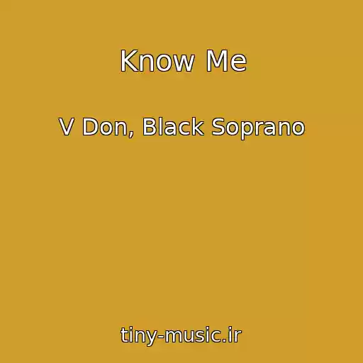 کاور آهنگ Know Me از V Don, Black Soprano