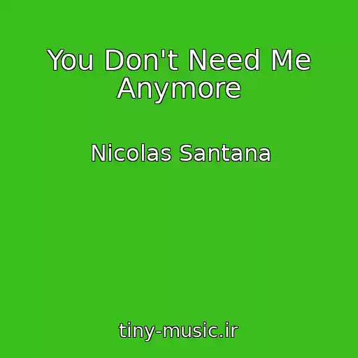 کاور آهنگ You Don't Need Me Anymore از Nicolas Santana