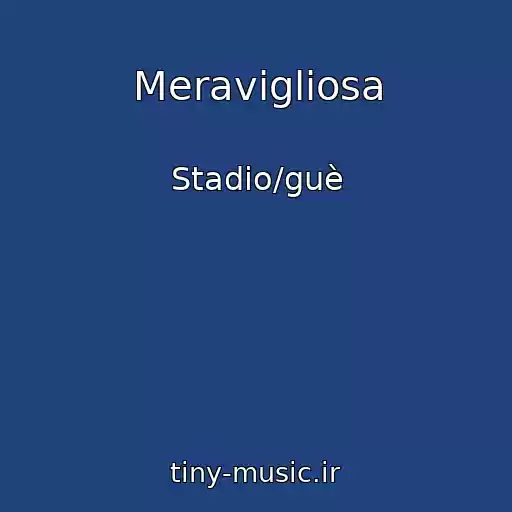 کاور آهنگ Meravigliosa از Stadio/guè