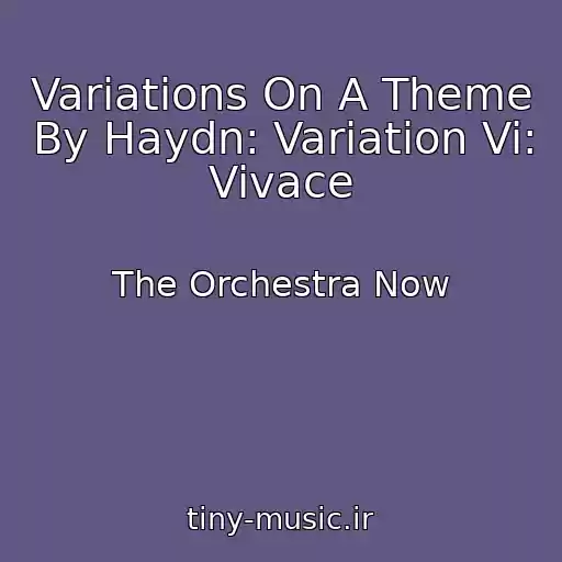 کاور آهنگ Variations On A Theme By Haydn: Variation Vi: Vivace از The Orchestra Now