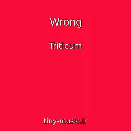 کاور آهنگ Wrong از Triticum