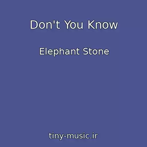 کاور آهنگ Don't You Know از Elephant Stone
