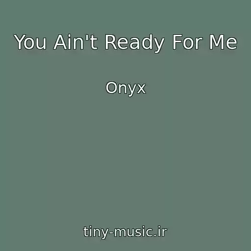 کاور آهنگ You Ain't Ready For Me از Onyx
