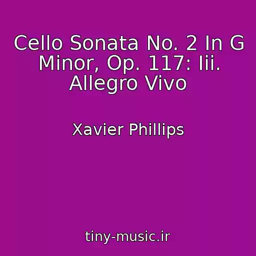 کاور آهنگ Cello Sonata No. 2 In G Minor, Op. 117: Iii. Allegro Vivo از Xavier Phillips