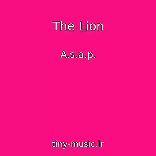 کاور آهنگ The Lion از A.s.a.p.