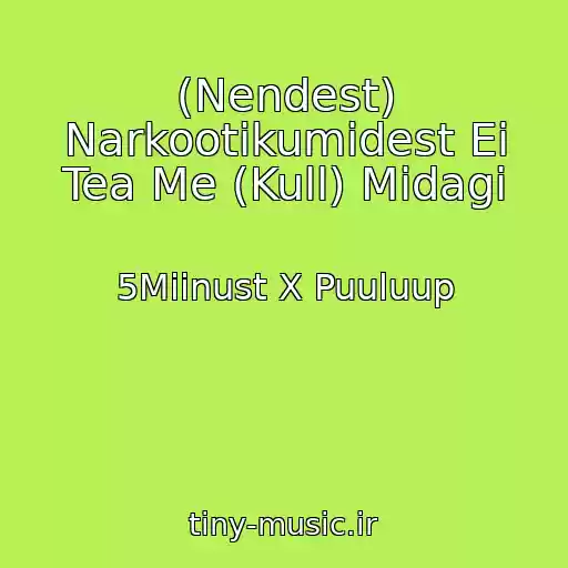کاور آهنگ (Nendest) Narkootikumidest Ei Tea Me (Kull) Midagi از 5Miinust X Puuluup