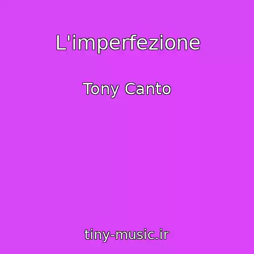کاور آهنگ L'imperfezione از Tony Canto
