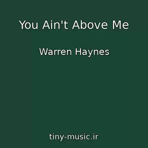 کاور آهنگ You Ain't Above Me از Warren Haynes